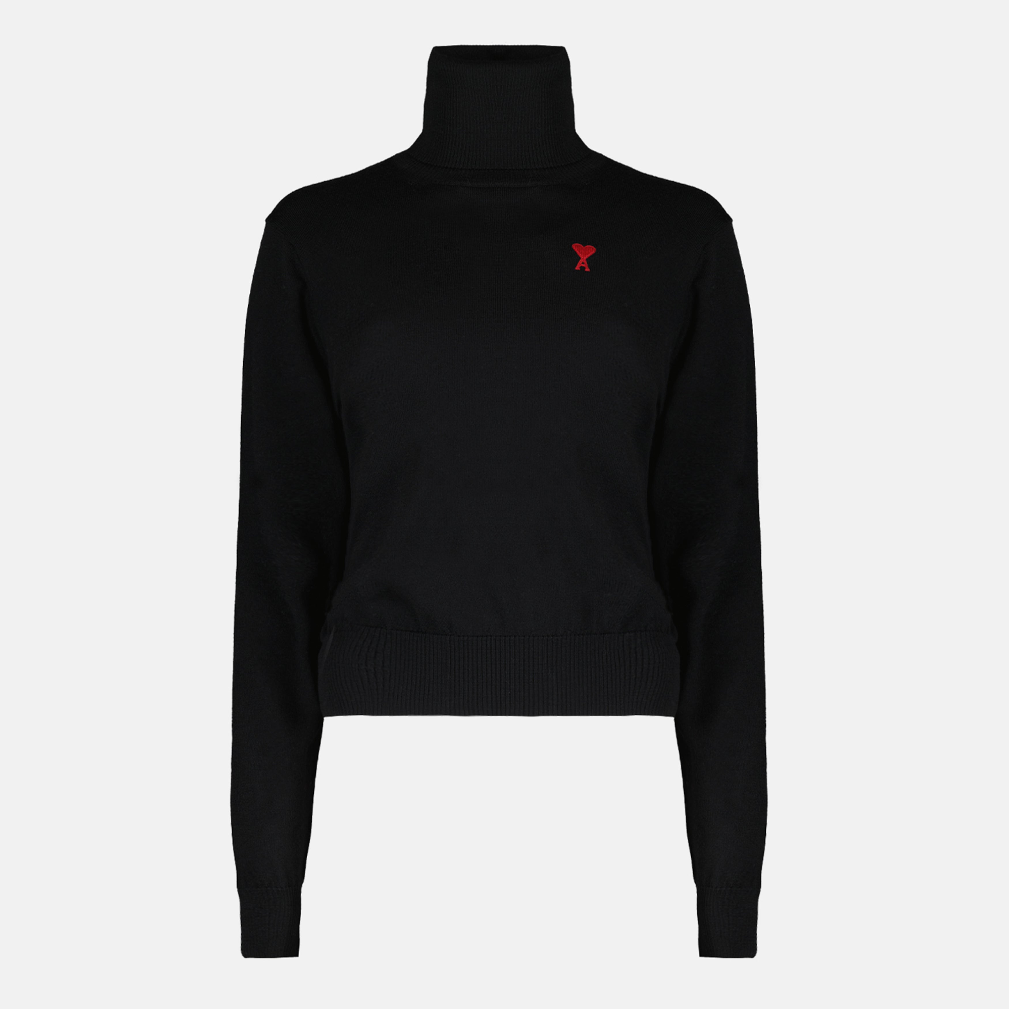 Knitwear Ami de Coeur turtleneck sweater Ami PARIS Black Women
