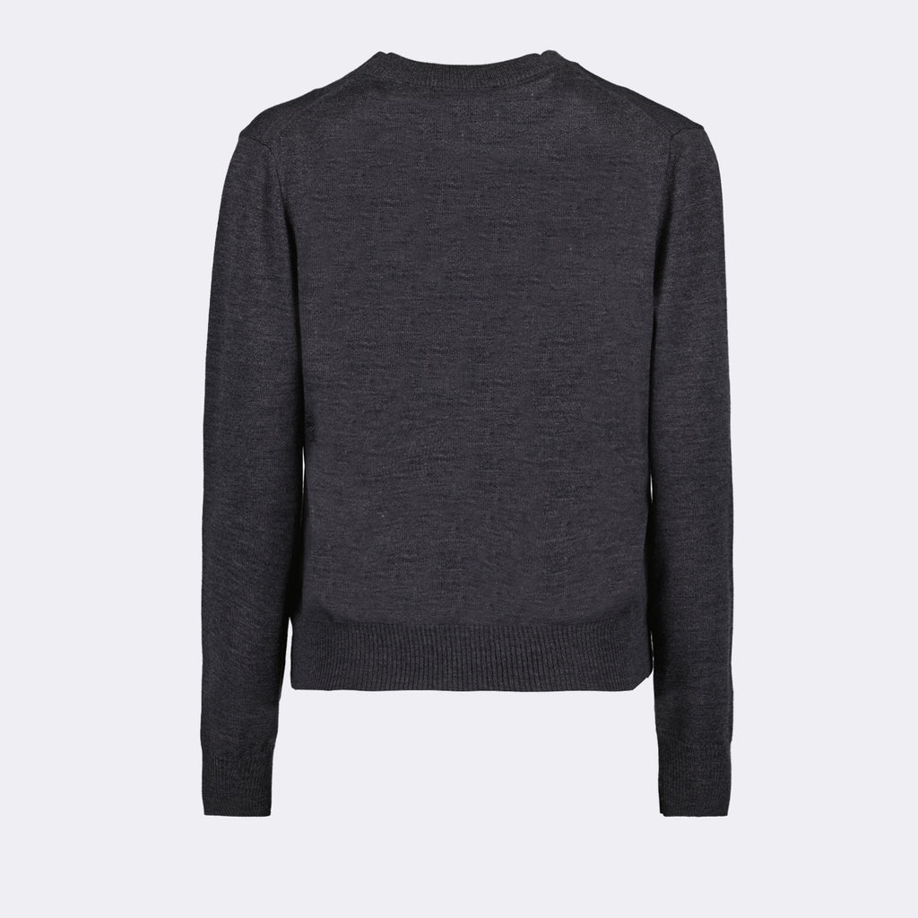 Maille Cardigan Ami de Coeur Ami PARIS Gris Femme