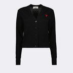 Maille Cardigan Ami de Coeur Ami PARIS Noir Femme