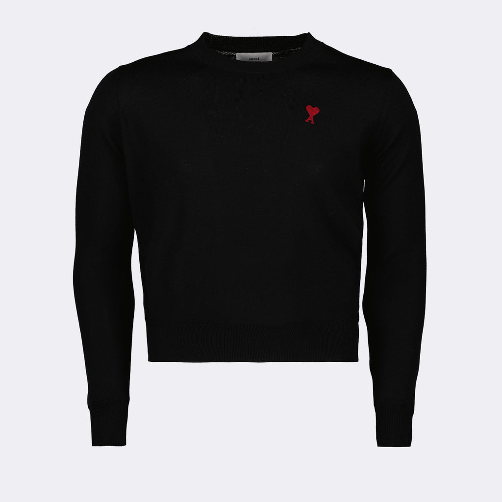 Maglieria Pull Ami de Coeur Ami PARIS Nero Unisex