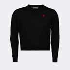 Maglieria Pull Ami de Coeur Ami PARIS Nero Unisex