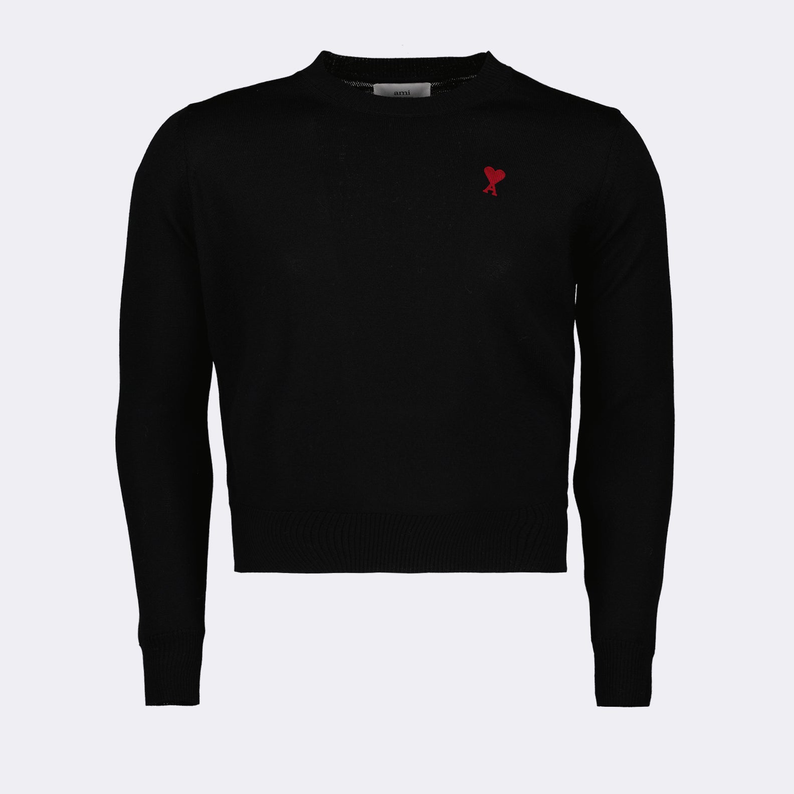 Maille Pull Ami de Coeur Ami PARIS Noir Unisexe