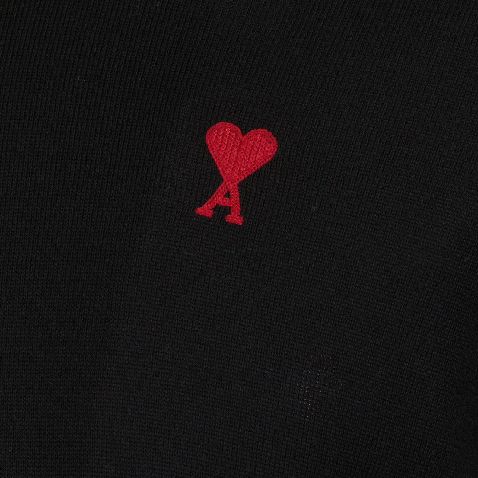 Maille Pull Ami de Coeur Ami PARIS Noir Unisexe