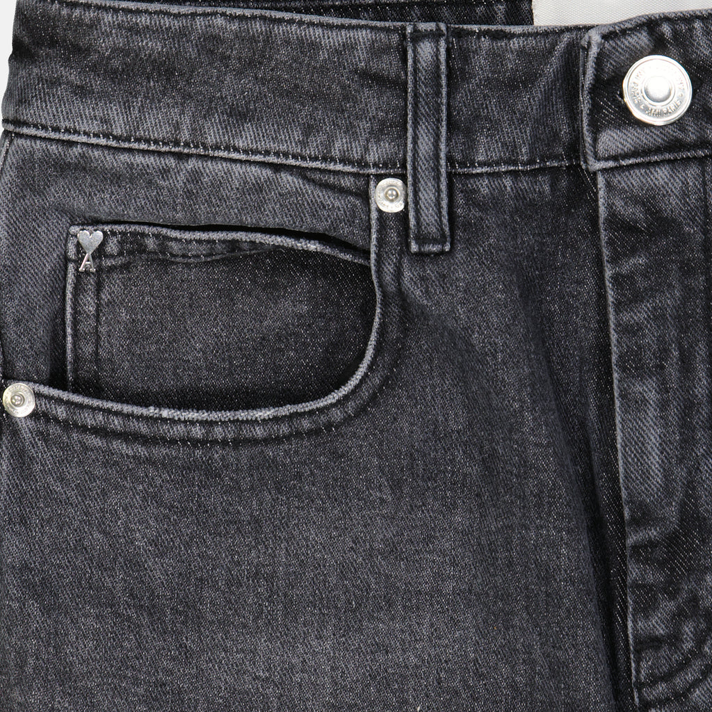 Pants Flared denim pants Ami PARIS Black Women