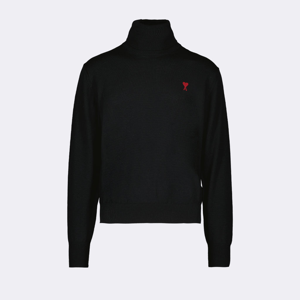 Prendas de punto Jersey de Cuello Alto Ami de Coeur Ami PARIS Negro Homme