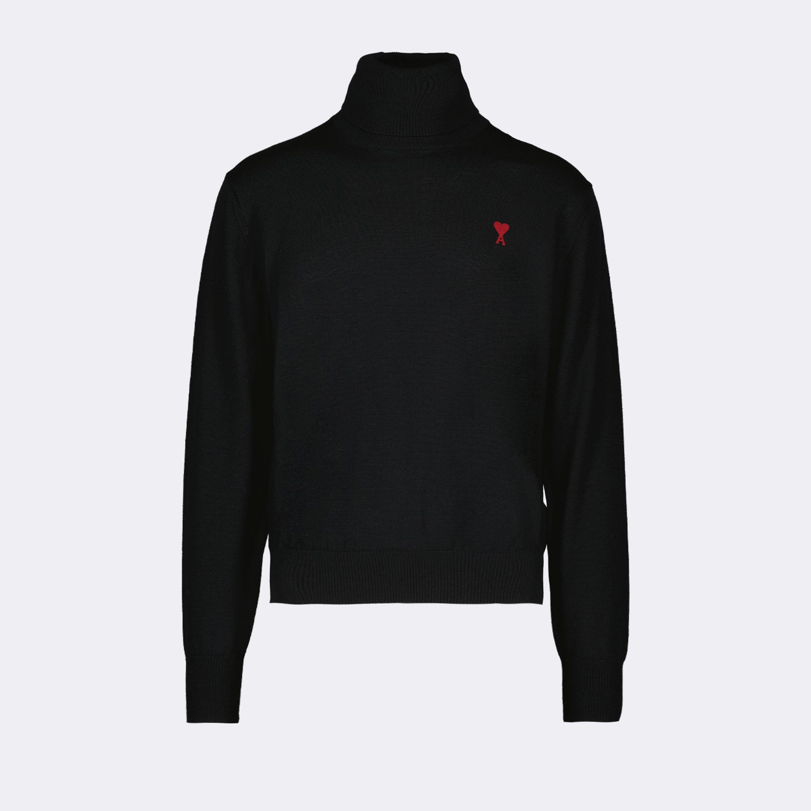 Malhas Ami de Coeur Turtleneck Ami PARIS Preto Homme