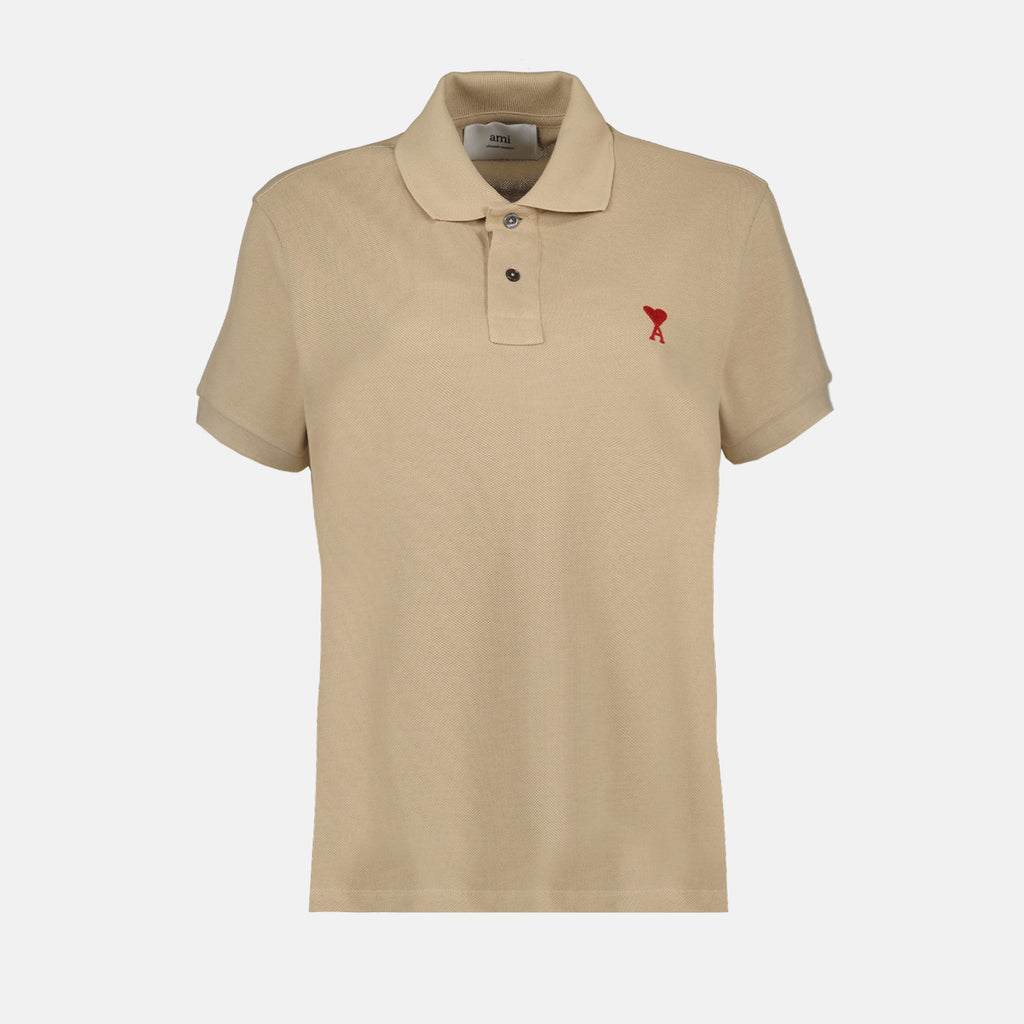 Polos Polo Ami de Coeur Ami PARIS Beige Unisexo