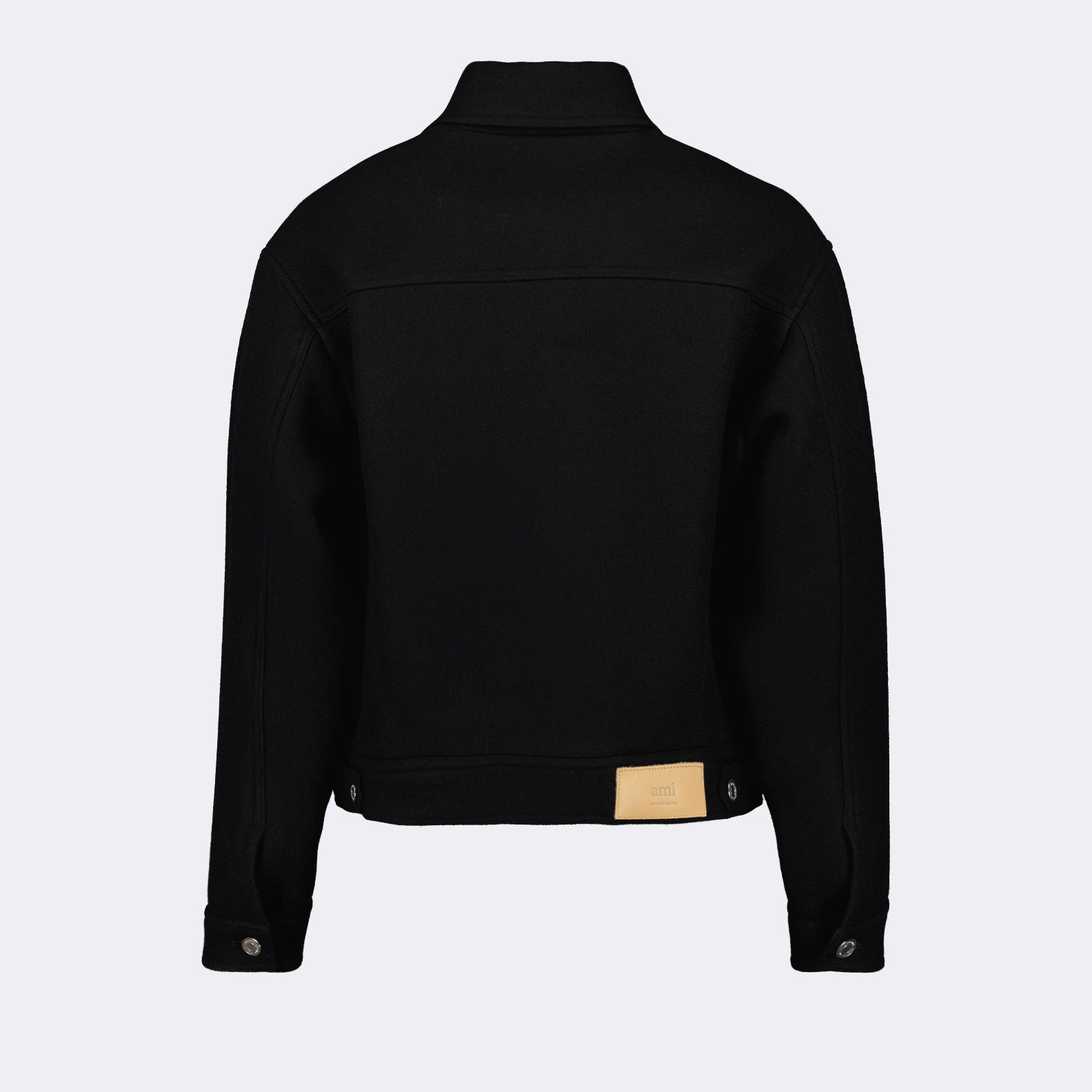 Jaquetas Veste en laine Ami PARIS Preto Unissex