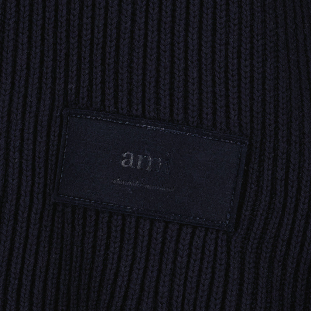 Prendas de punto Col roulé étiquette Ami PARIS azul oscuro Femme