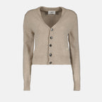 Maille Cardigan Ami de Coeur Ami PARIS Beige Femme