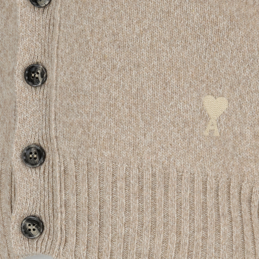 Maille Cardigan Ami de Coeur Ami PARIS Beige Femme