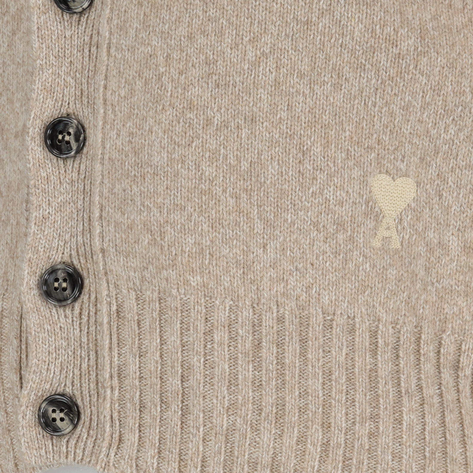 Maille Cardigan Ami de Coeur Ami PARIS Beige Femme
