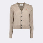 Maille Cardigan Ami de Coeur Ami PARIS Beige Femme
