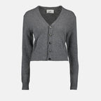 Maille Cardigan Ami de Coeur Ami PARIS Gris Femme