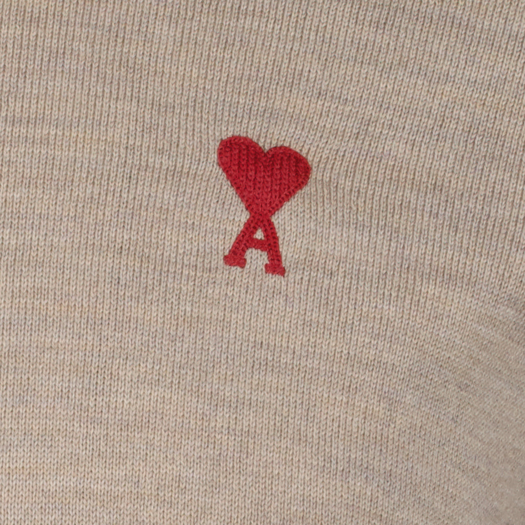 Malhas Ami de Coeur Turtleneck Ami PARIS Bege Homme