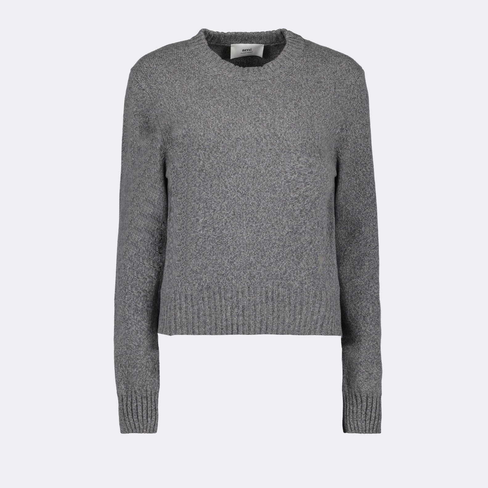 Maille Pull Ami de Coeur Ami PARIS Gris Femme