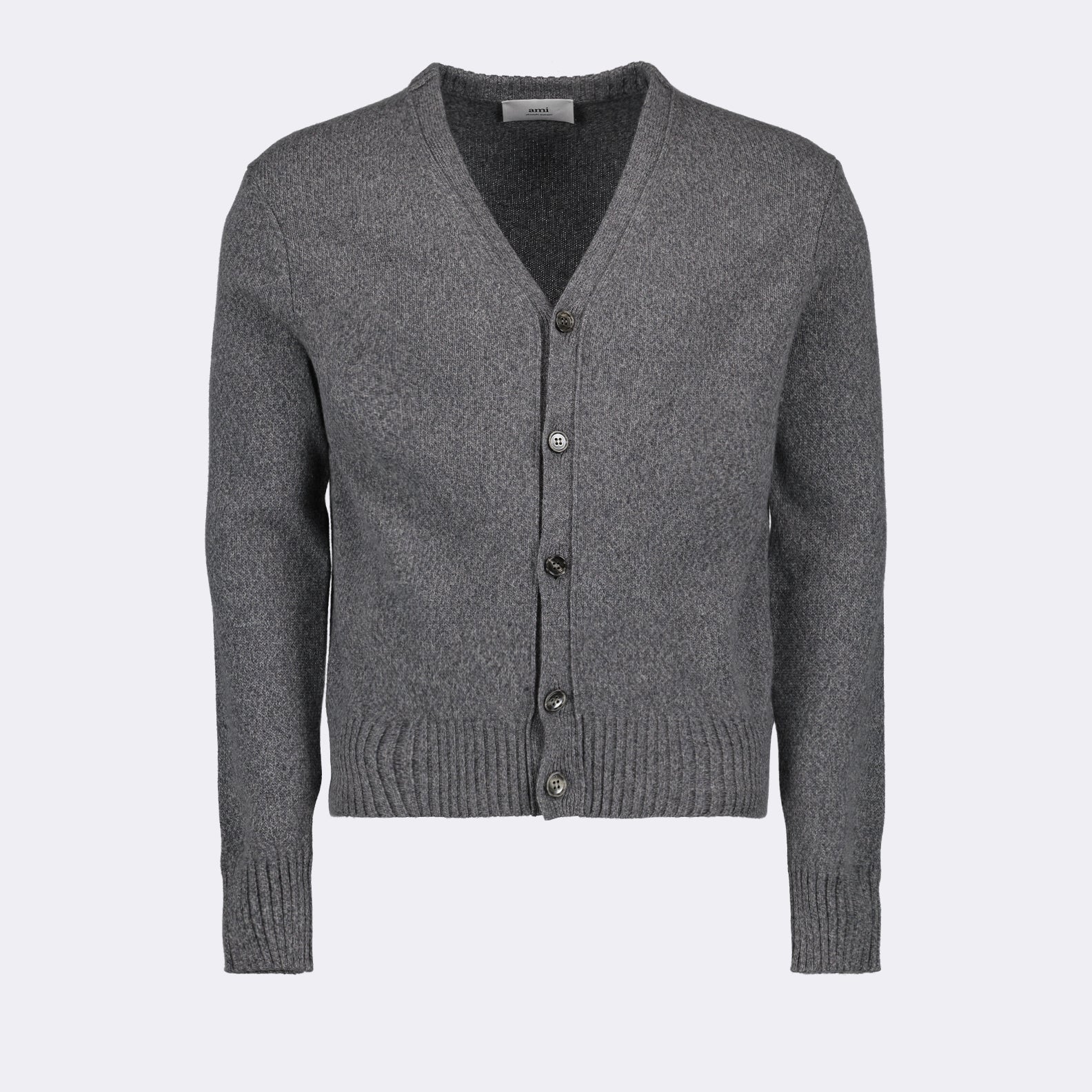 Maille Cardigan Ami de Coeur Ami PARIS Gris Homme