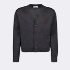 Maille Cardigan Ami de Coeur Ami PARIS Gris Homme
