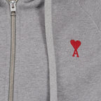 Moletons Sweatshirt com Zipper Ami de Coeur Ami PARIS Cinza Unissex