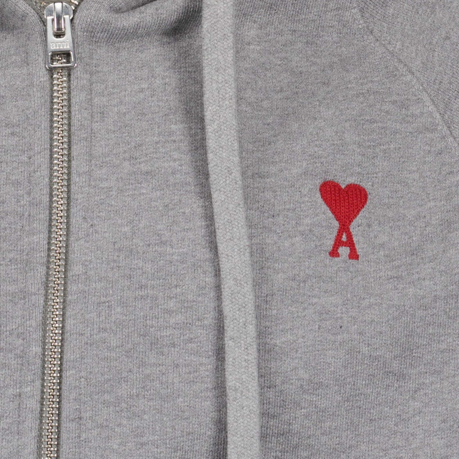 Moletons Sweatshirt com Zipper Ami de Coeur Ami PARIS Cinza Unissex