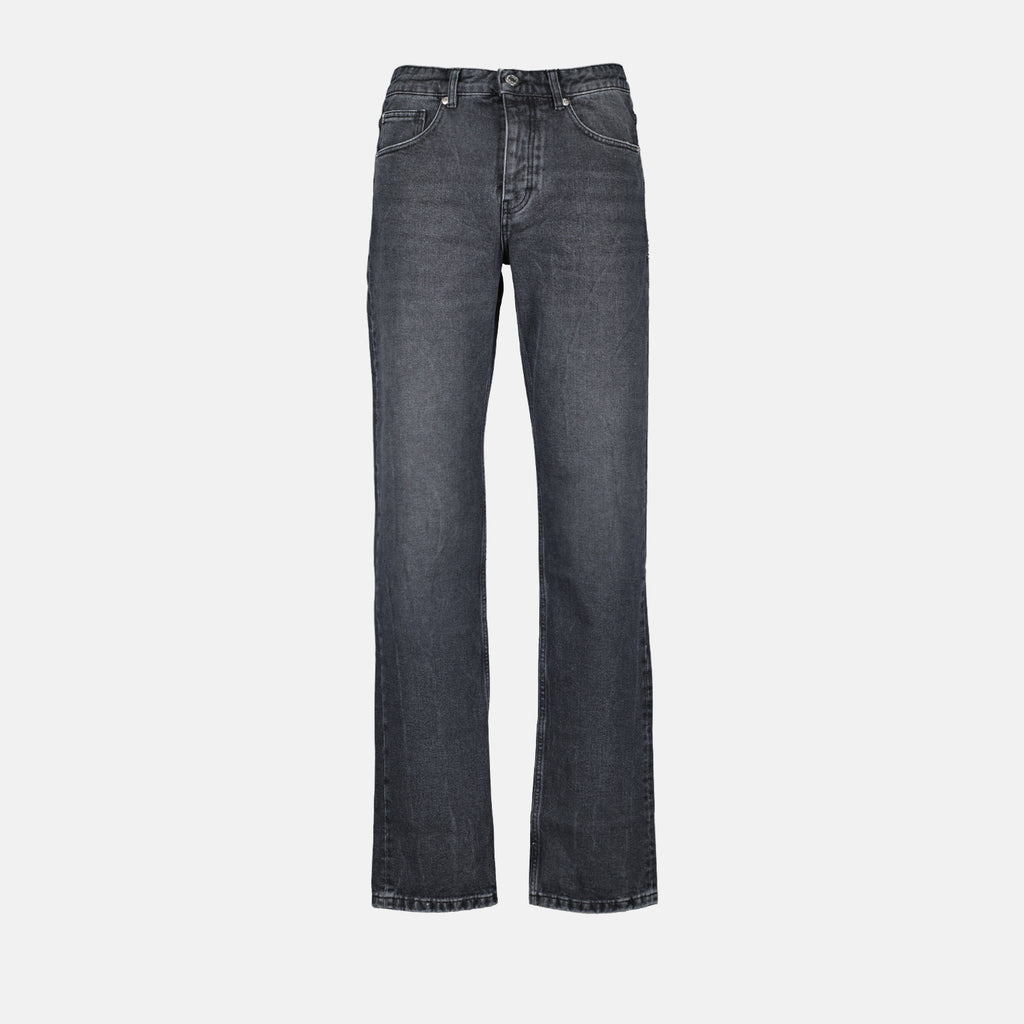 Pants Straight denim pants Ami PARIS Black Man