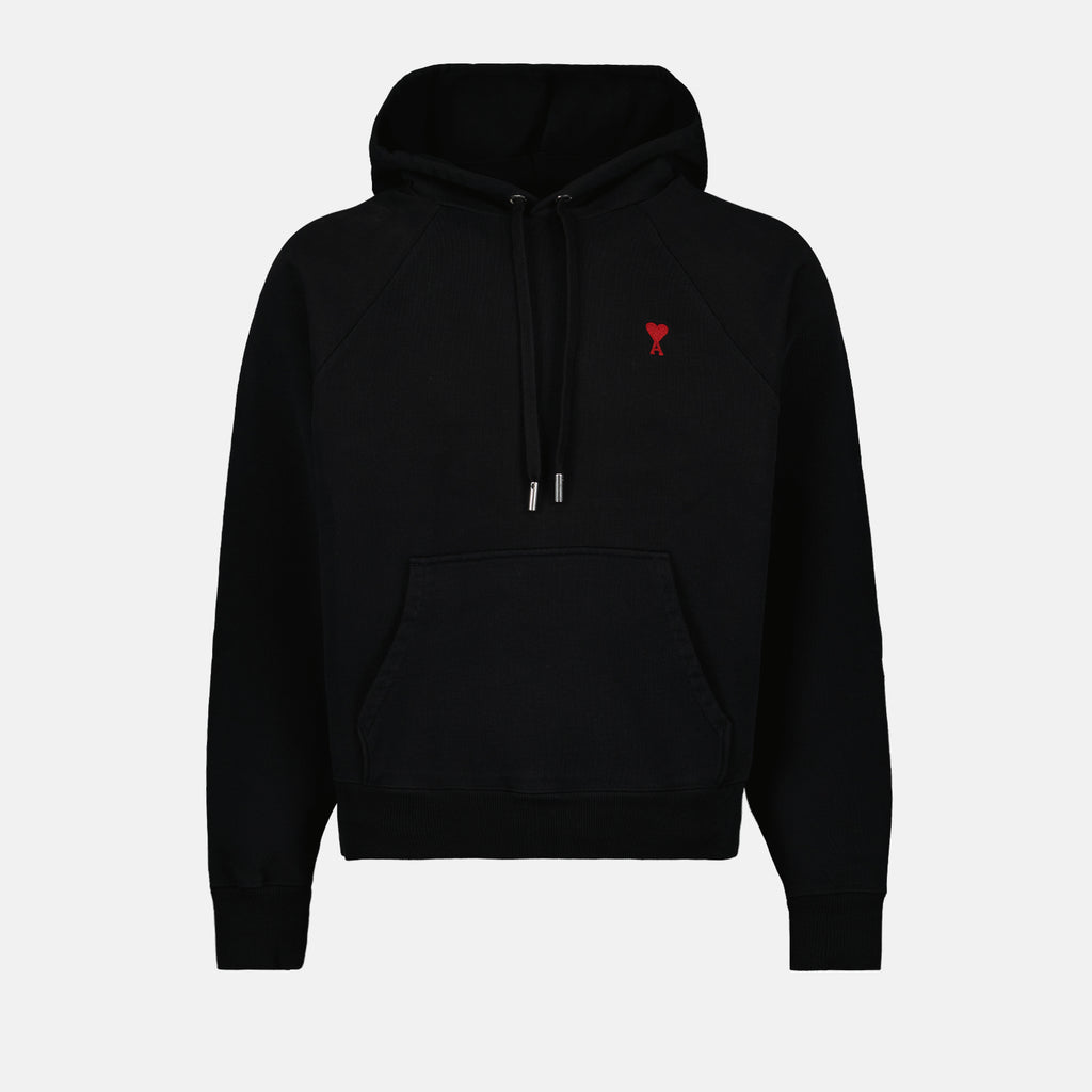 Sweatshirts Sweat à capuche Ami de Coeur Ami PARIS Noir Unisexe