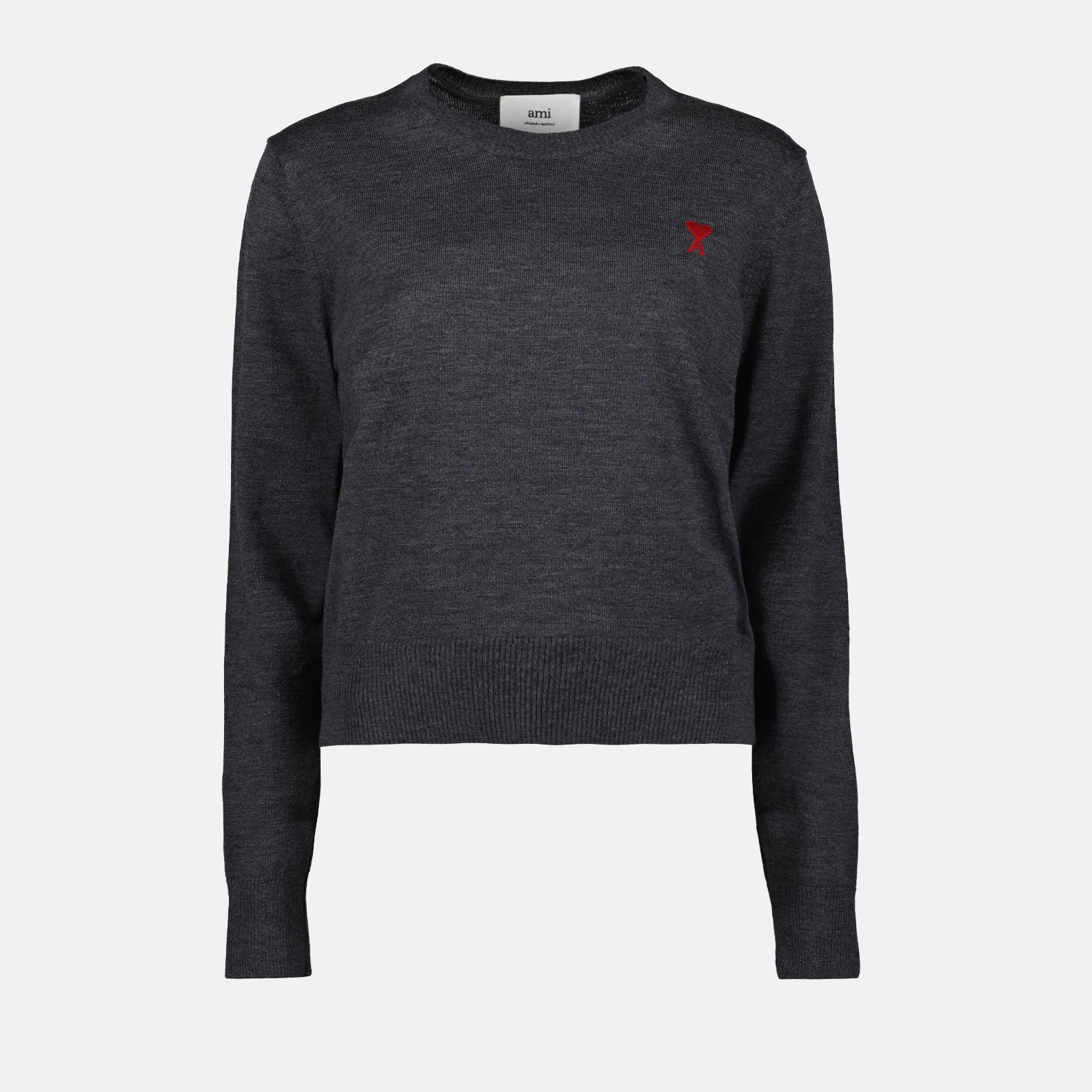 Maille Pull Ami de Coeur Ami PARIS Gris Femme