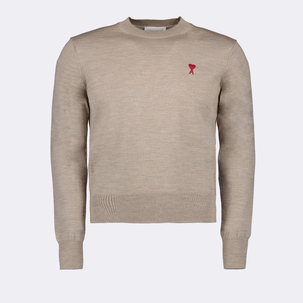 Maglieria Pull Ami de Coeur Ami PARIS Beige Homme