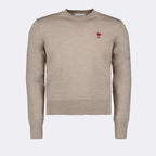 Maglieria Pull Ami de Coeur Ami PARIS Beige Homme