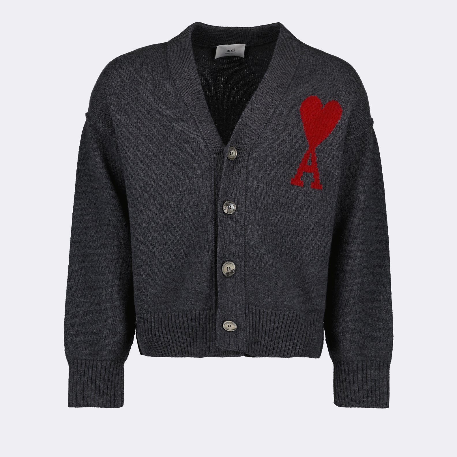 Maille Cardigan Ami de Coeur Ami PARIS Gris Unisexe