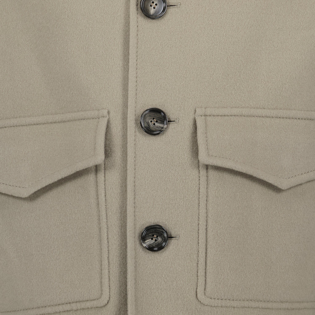 Jacken Veste en laine Ami PARIS Beige Homme