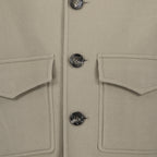 Jacken Veste en laine Ami PARIS Beige Homme