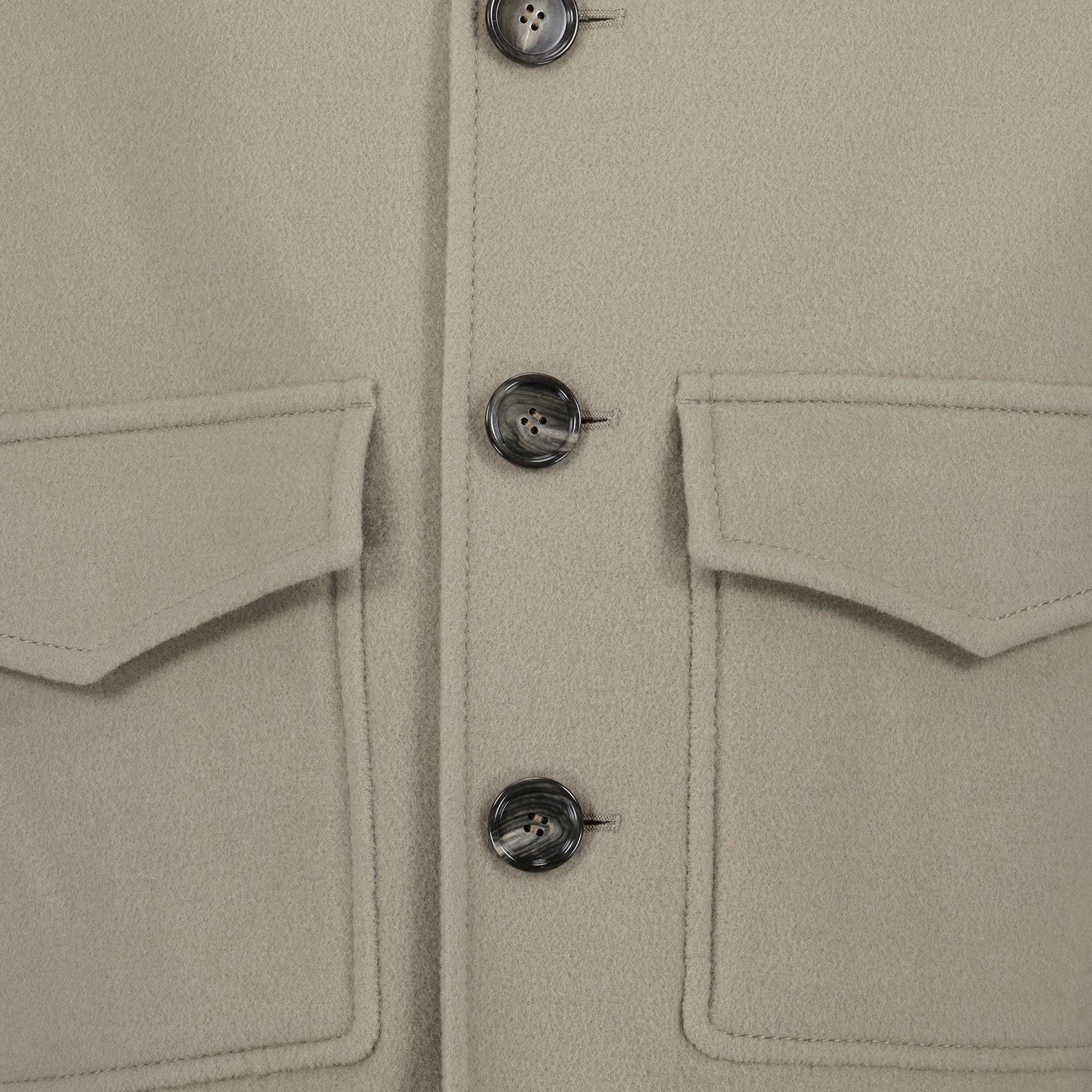 Jacken Veste en laine Ami PARIS Beige Homme