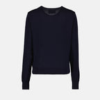 Maille Pull Ami de Coeur Ami PARIS Bleu Femme
