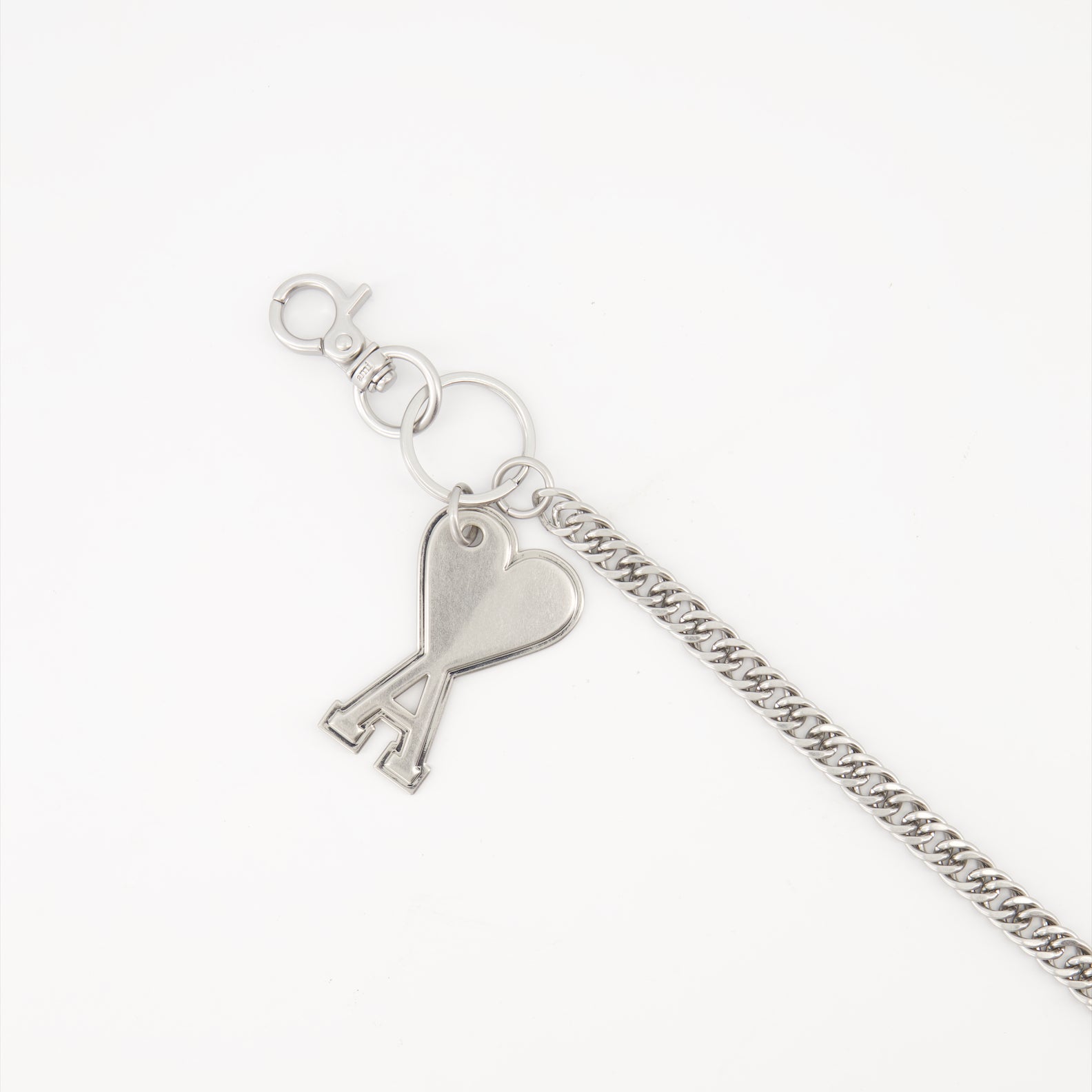 Lifestyle Heart Friend Keychain Ami PARIS Silver Unisex