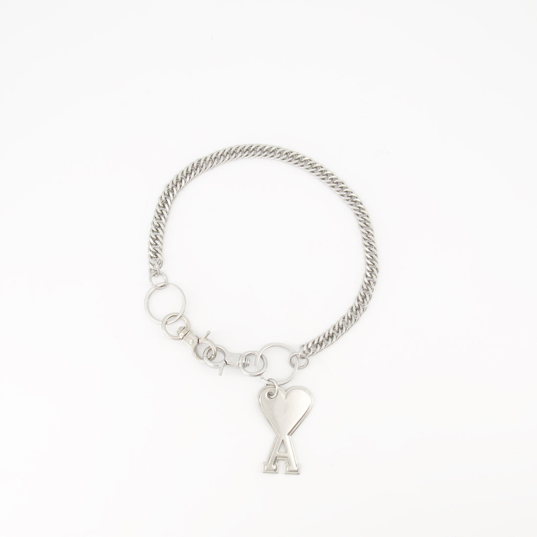 Lifestyle Heart Friend Keychain Ami PARIS Silver Unisex