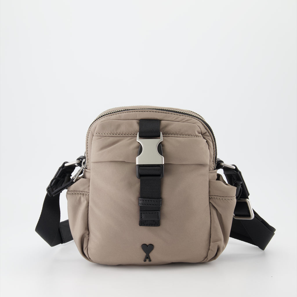 Bolsos bandolera Sac bandoulière en nylon Ami PARIS Marrón Homme