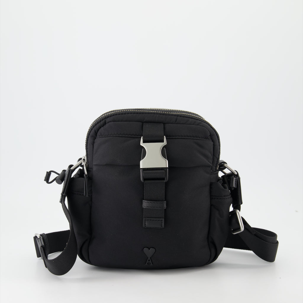 Borse a tracolla Sac bandoulière en nylon Ami PARIS Nero Homme