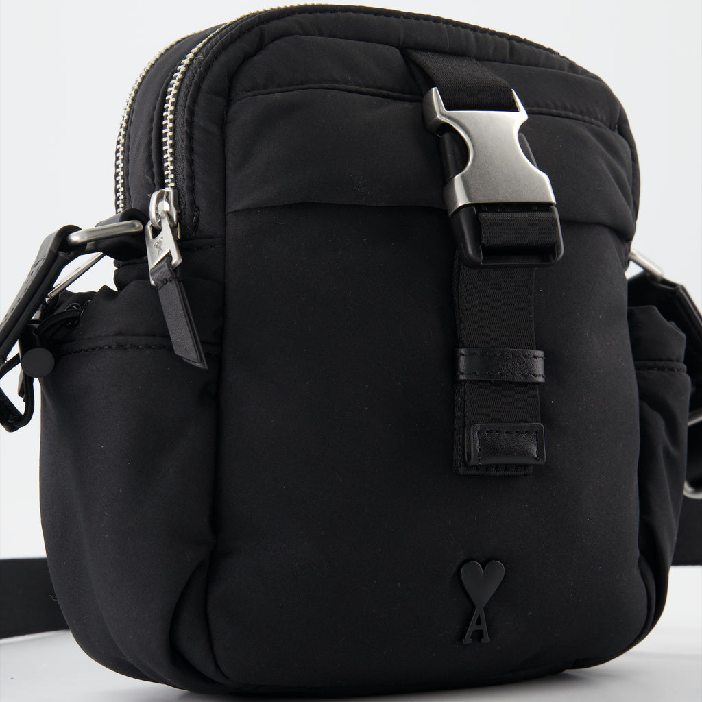 Borse a tracolla Sac bandoulière en nylon Ami PARIS Nero Homme