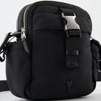 Borse a tracolla Sac bandoulière en nylon Ami PARIS Nero Homme