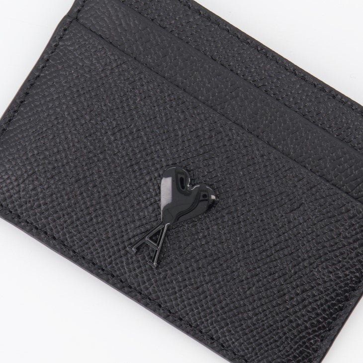 Small leather goods Ami de Coeur card holder Ami PARIS Black Man