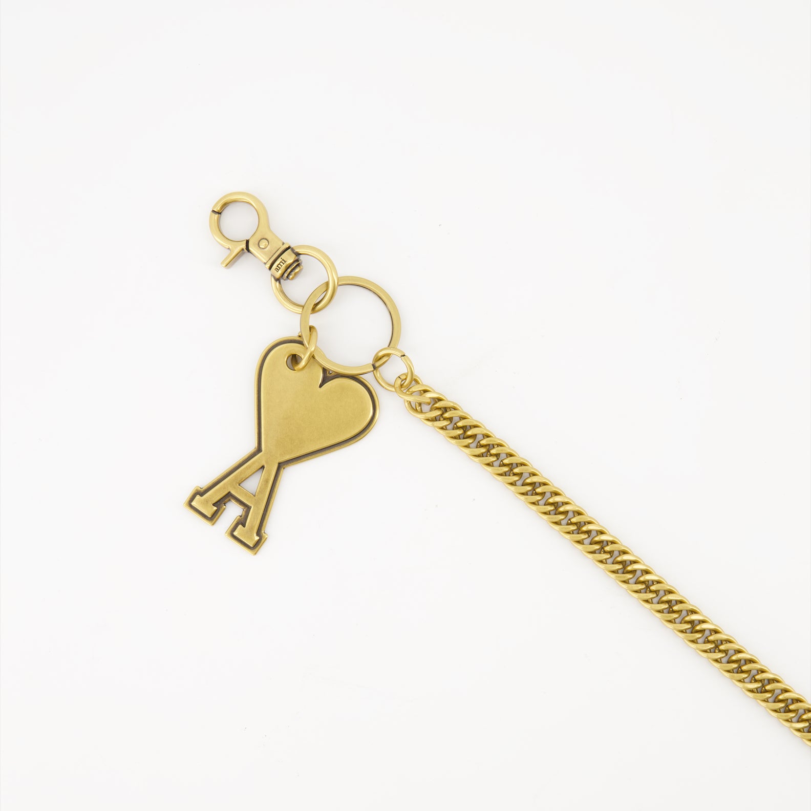 Lifestyle Heart Friend Keychain Ami PARIS Gold Unisex