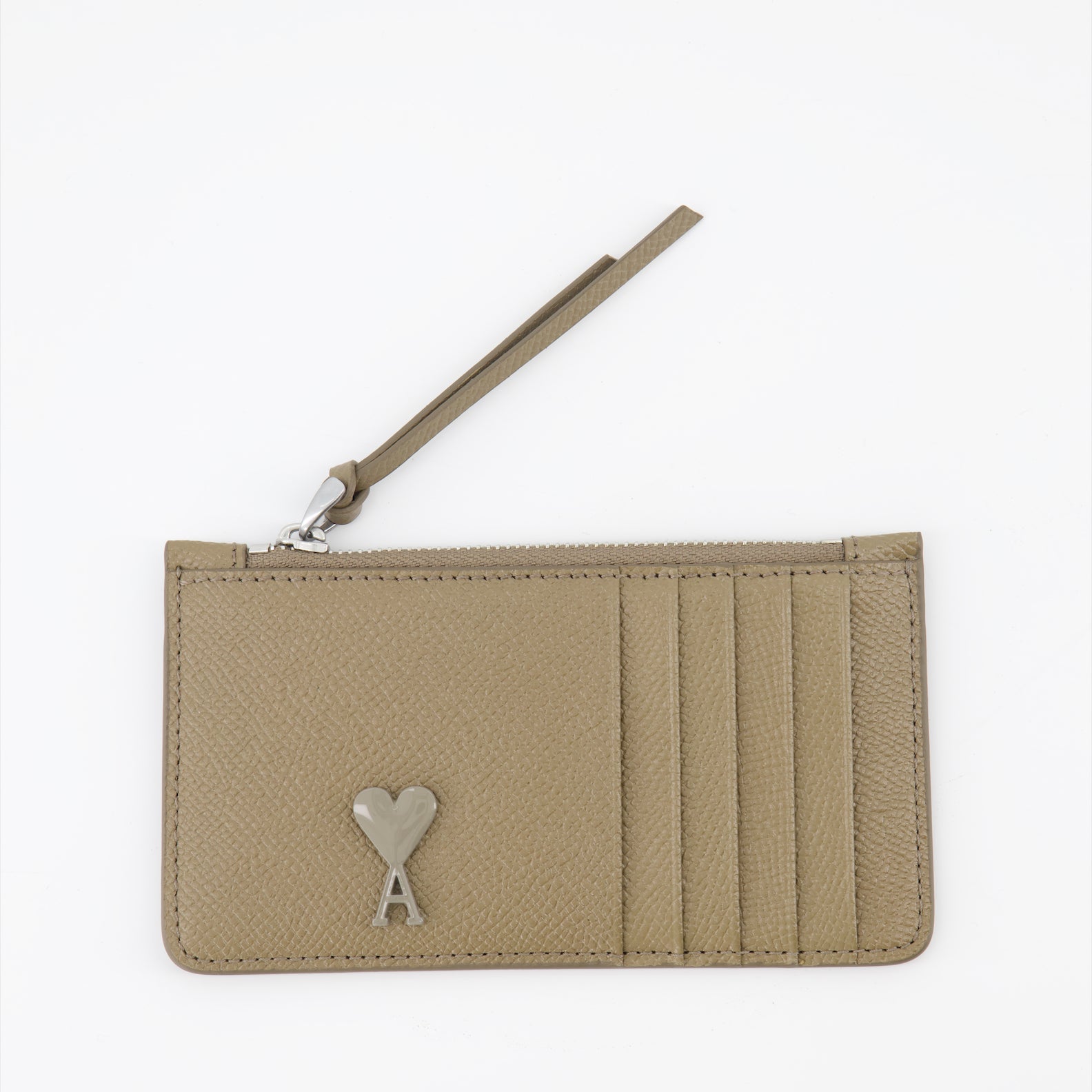 Pequeños artículos de cuero Porte-cartes zippé Ami de Coeur Ami PARIS Marrón Homme