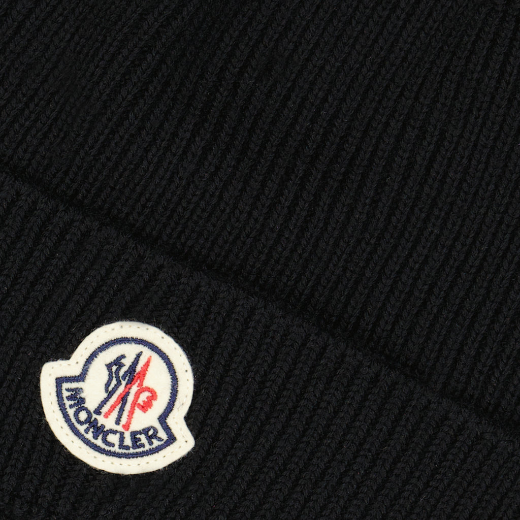Hats, caps and beanies Logo beanie Moncler Black Man