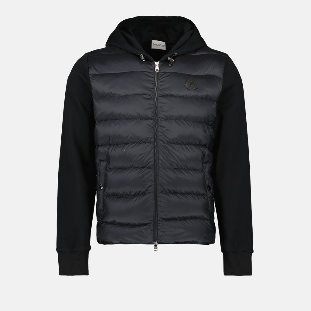 Vestes Veste bi-matière Moncler Noir Homme