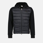 Vestes Veste bi-matière Moncler Noir Homme