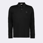 Polos Polo à logo Moncler Negro Homme
