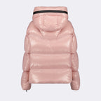 Manteaux Doudoune Huppe Moncler Rose Femme