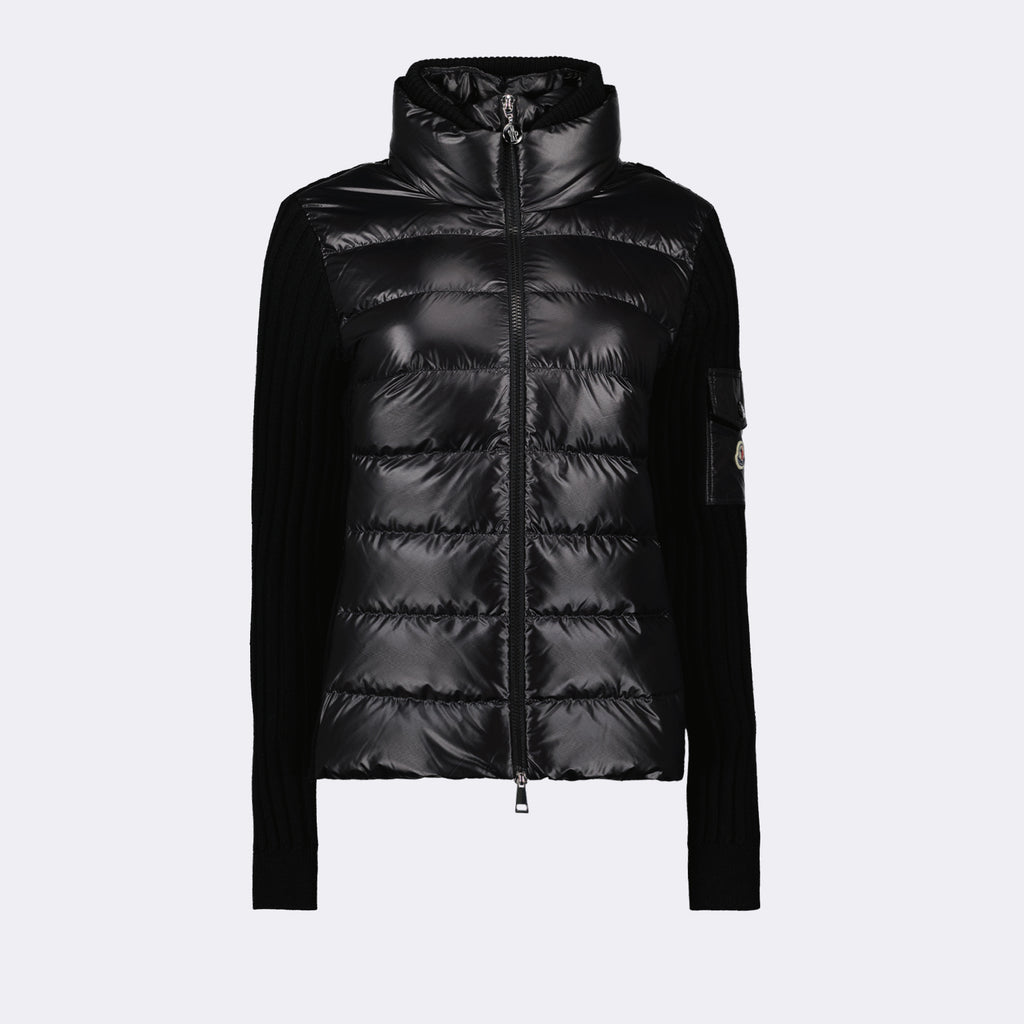 Jaquetas Veste bi-matière Moncler Preto Femme