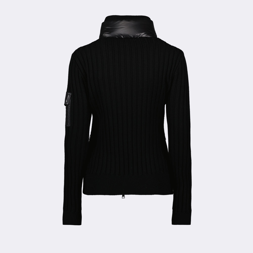 Jaquetas Veste bi-matière Moncler Preto Femme